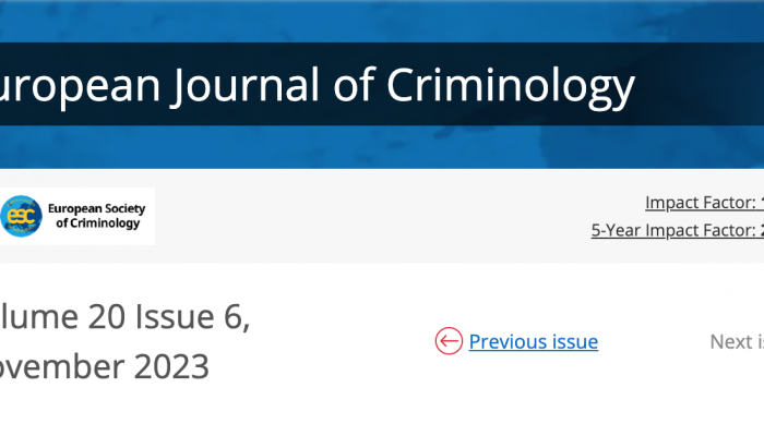 European Journal of Criminology- Volume: 20, Number: 6 (November 2023)