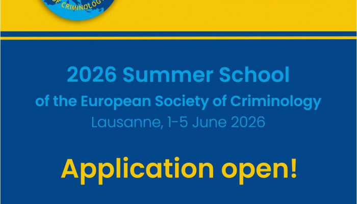 2026 edition of the European Summer School of Criminology